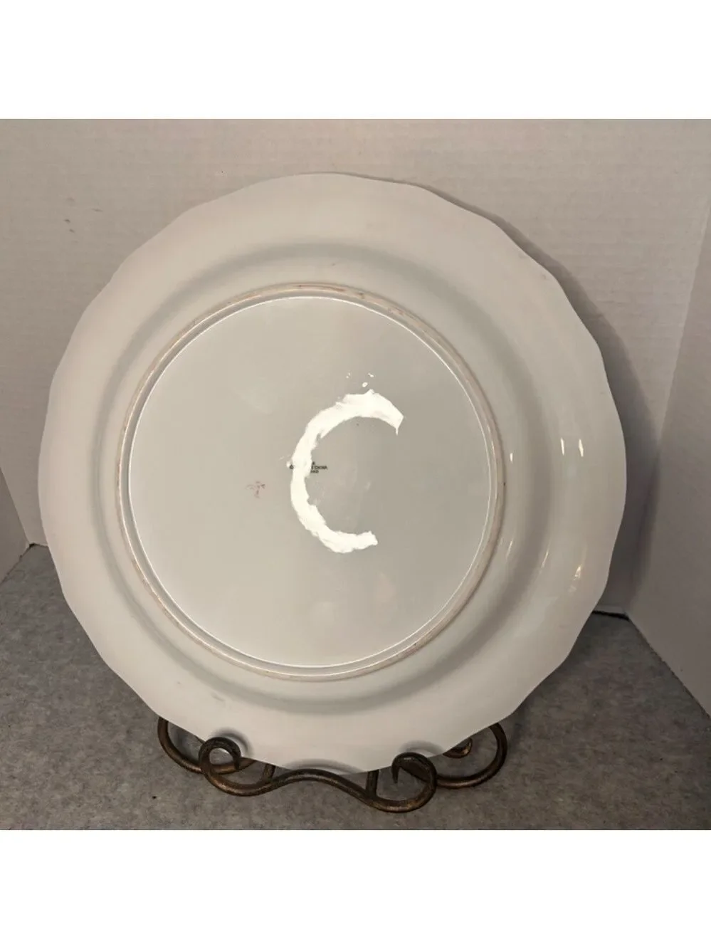 Vintage Spode Copeland England Floral Serving Plate 12.5” Diameter 1” Height